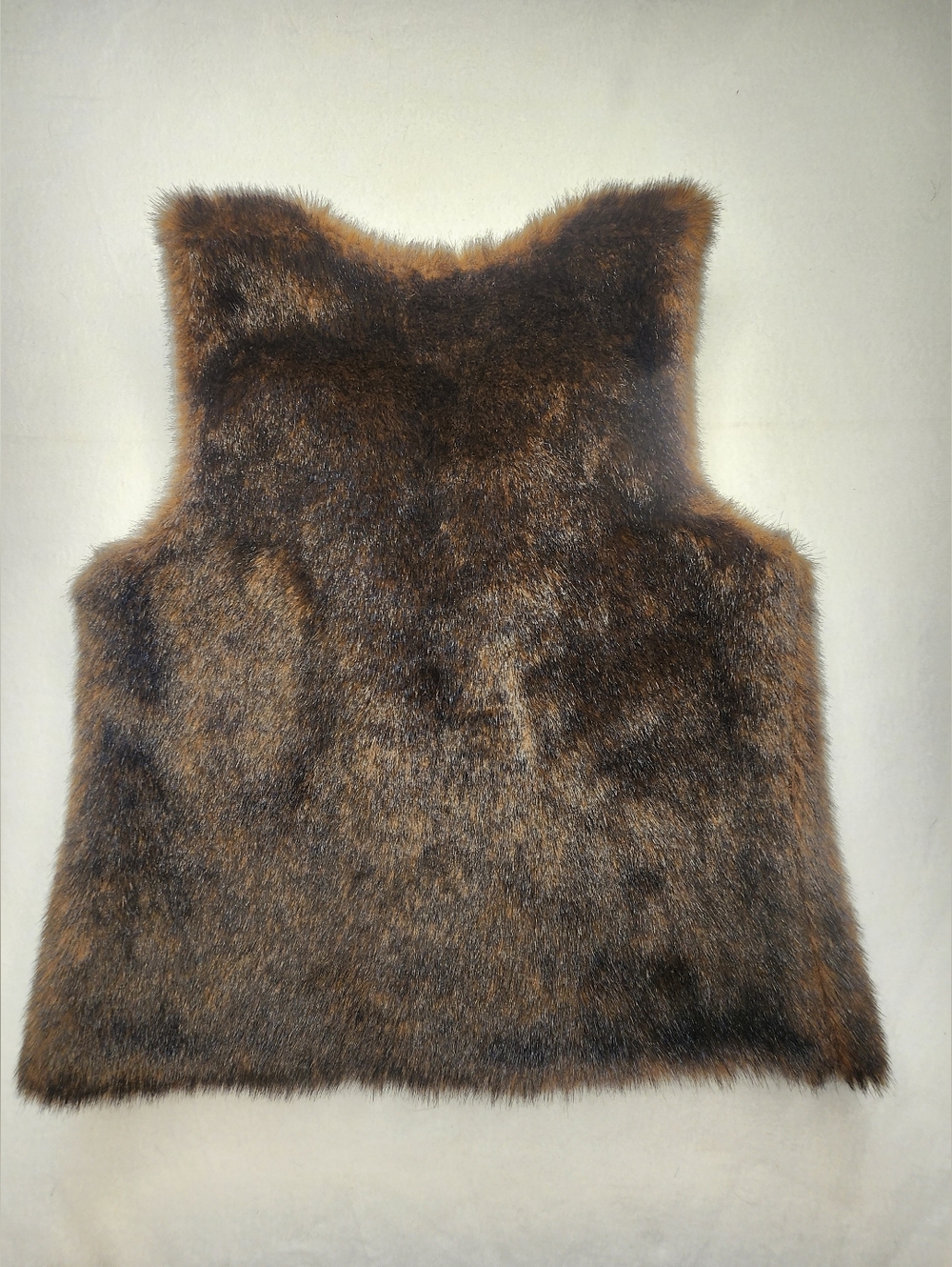 Vintage Worthingon Faux Fur Chocolate Brown Vest Like New Size Med Soft Festival - Picture 3 of 11